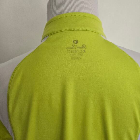 Pearl Izumi Select Neon Green Cycling Jersey Colorblock Half Zip Women Medium - Picture 5 of 11